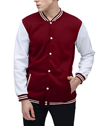 Image of Yuji Itadori Mens Varsity Jacket Baseball Letterman Bomber Jacket Fleece Long Sleeve Coat Casual Clothing XXS-3XL