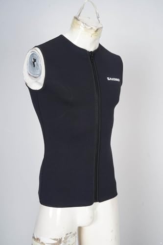 Camiseta sin mangas Moily para adultos, traje de neopreno 3 mm, camisa rashguard profesional con cierre para natación miniatura 5