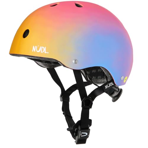 NÜDL Youth Kids MIPS Bike Helmet for Boys, Girls, Teens & Children Sherbert - Youth Small