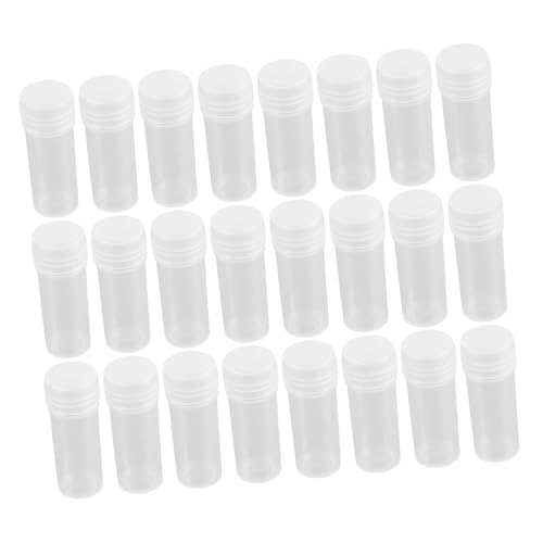 Cabilock 60pcs Plastic Freezing Tubes with Screw Caps Test Vials for Sample Storage Educational Use Secure Seal and Design for Experiment Needs