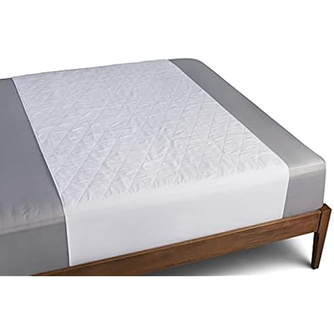 Coop Home Goods - 4 Layer Washable Incontinence Pad (60" x 39.5") - Absorbs Up to 6 Cups - Waterproof and Hypoallergenic - Soft, Noiseless and Reusable Mattress Protector - Oeko-TEX Certified - Queen Cover