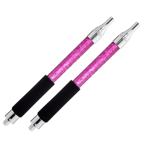 2 PCS Hookah Ice Mouth Tip Hose Rainbow Shisha Hookah Pipe Hose Hookah Shisha Pipe for Hookah Accessories (Purple)
