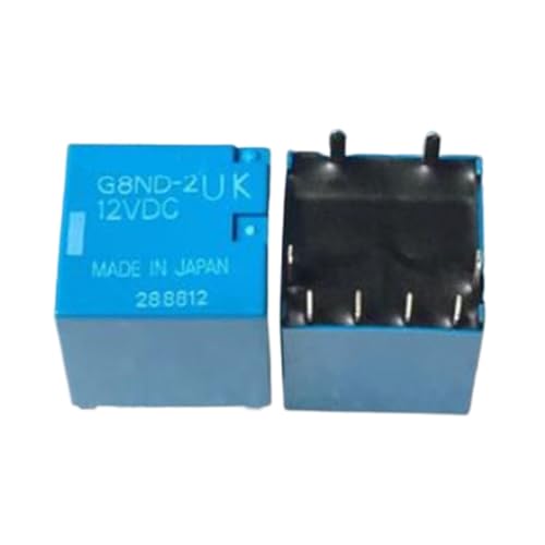 Relais de voiture G8ND-2UK bleu noir 12VDC lot de 5 pour le frein à main de voiture