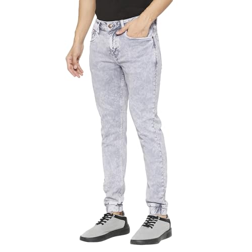 Image of Being Human Grey Jogger Fit Men's Denims Clothing
