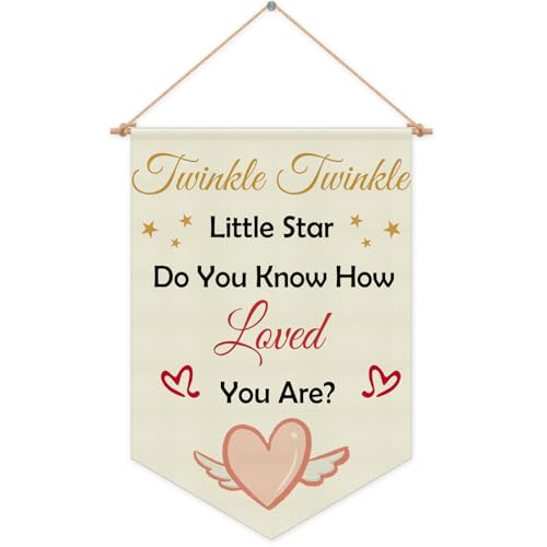 Kids Room Banner Wall Decor Hanging Pennant Flag Playroom Banner Nursery Wall Sign Decor for Kids room Bedroom Playroom Game Room Front Door Boys Girls Christmas Birthday Gifts Linen Cotton