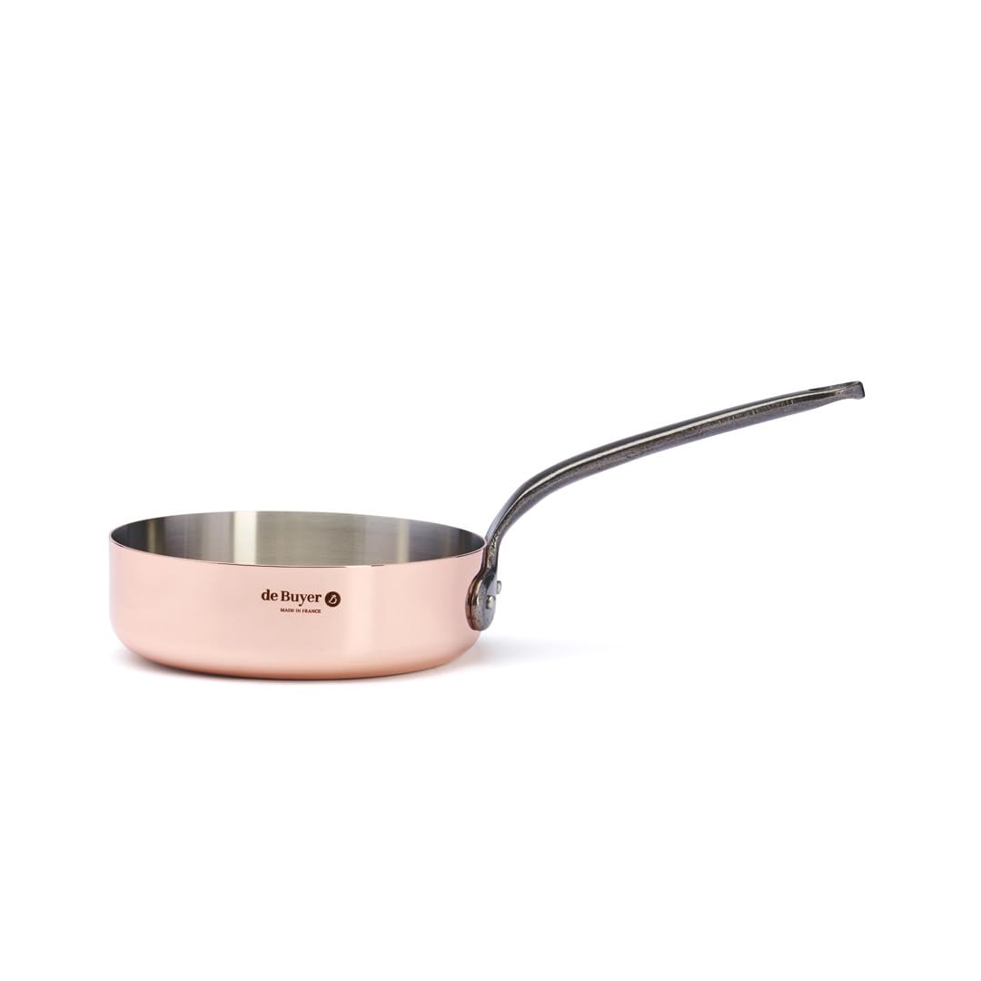 De Buyer, CAZO BAJO EXTRA FUERTE CON MANGO FUNDICION INOCUIVRE Ø 20 CM--6462.20