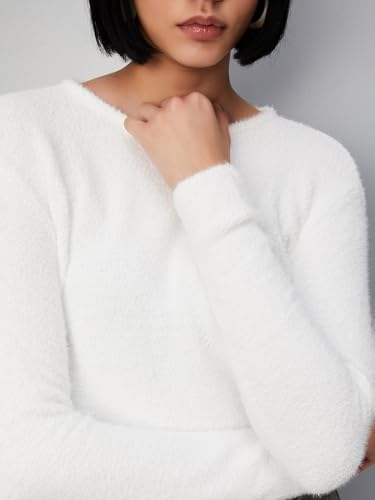 Image of Max Women Cotton Blend Round Neck Sweater