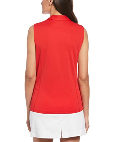 Image of PGA Tour Women's Petite Airflux Sleeveless Polos