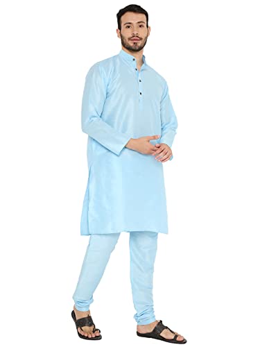 Image of Maharaja Banarasi Dupion Silk Kurta Pjama Set for Men