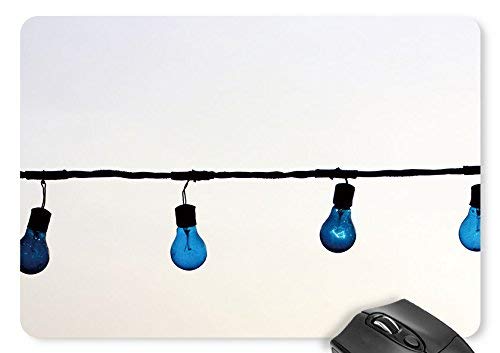 Preisvergleich Produktbild Mausmatte blaue glühbirne mauspad