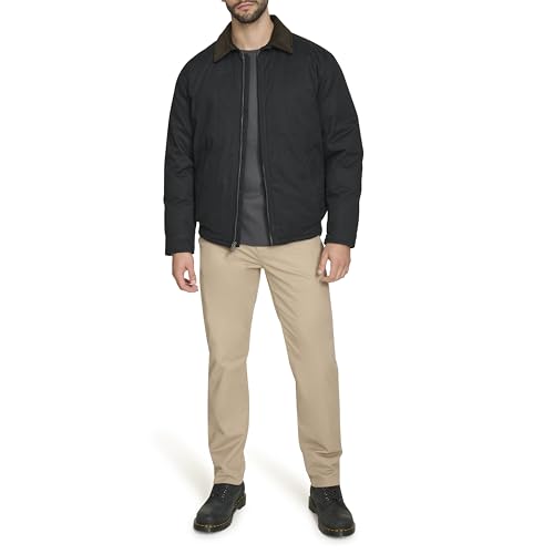 DOCKERS Men's Cotton Twill Bomber Jacket with Padded Lining2