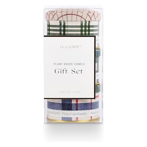 ILLUME Noble Holiday Tin Trio Gift Set, Balsam & Cedar Cover