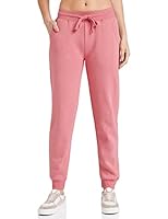 Amazon Brand - Symbol Womens Regular Fit Winter Track Pants (SYWHJOG320_Lt Pink_2XL)