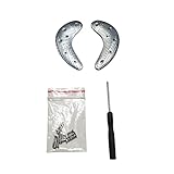 品牌 Sole Heel Guard Repair Pads,Sole Repair Kit for Men's Shoe and Boot. Metal Heel Plates and Nails (Half Moon Heel 1 Double)
