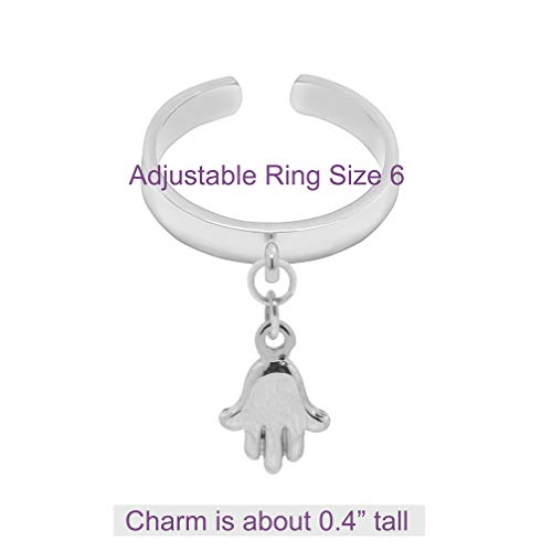 Image of Spinningdaisy Dangling Mighty Tiny Charm Adjustable Ring