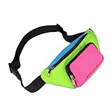 Yeenano Riñonera Barriga Riñonera De Colores Riñoneras Hombre Retro Riñonera Mujer Love The 90 Retro para Viajes Fiestas y Deporte Diseño Neón Años 80 Accesorios Prácticos para Mujer y Hombre