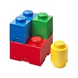 LEGO Storage Brick Multipack, Stackable Storage Boxes, Set of 4 – Perfect for LEGO Organisation, Desk Storage, and Room Décor
