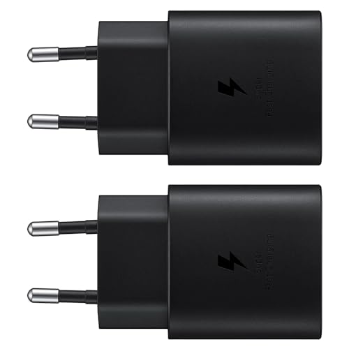 (Lot de 2) 25W Chargeur USB C pour Samsung Galaxy S26 S25 S24 S23 S22 S21 S20 Plus/Ultra, Z Fold 7/6, Z Flip 7/6/, Note 20, A57 A56 A55 A54 A53 A37 A36 A35 A17...