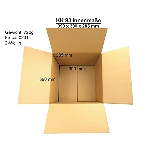 40 vouwdozen verzenddoos verpakking pakket 400x400x300 mm 2-golvend KK93
