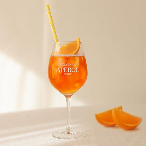 your surprise Bicchiere Aperol Spritz personalizzato – Calice da Spritz inciso con nome o testo (53 cl)
