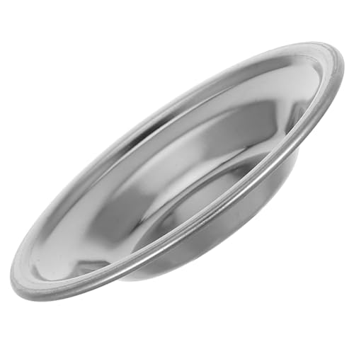 BIUDECO Tea Bag Container Round Tea Bag Plate Coffee Accessories Sturdy Stainless Steel Easy Cleaning Versatile Use