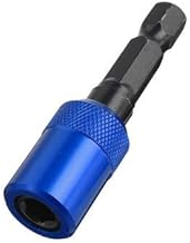 ZOYOSI Varilla de extensión de 60 mm con destornillador eléctrico alargado de liberación rápida autobloqueante, color azul