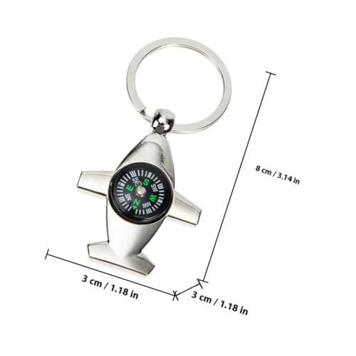 4 piezas llavero brújula mini portátil para camping miniatura 2