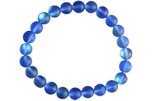 Blue Mystic Aura Quartz Bracelet: Shimmering Mermaid Glass for an Enchanting Allure