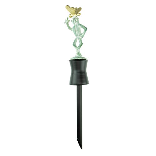 Clever Garden Heavy Duty Decorative Hose Guide - Frog & Dragonfly, 1 Pack