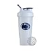 BlenderBottle Classic NCAA Collegiate Shaker Bottle, Penn State University - White/Blue, 28-Ounce