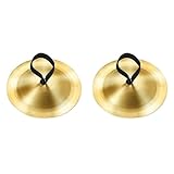 1 Paire de Cymbales à Doigts en Laiton - Pour Danse du Ventre, Yoga et Méditation - Instru...