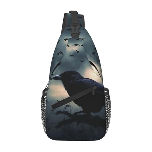 Bolso cruzado para pecho tipo crossbody negro urban miniatura 1