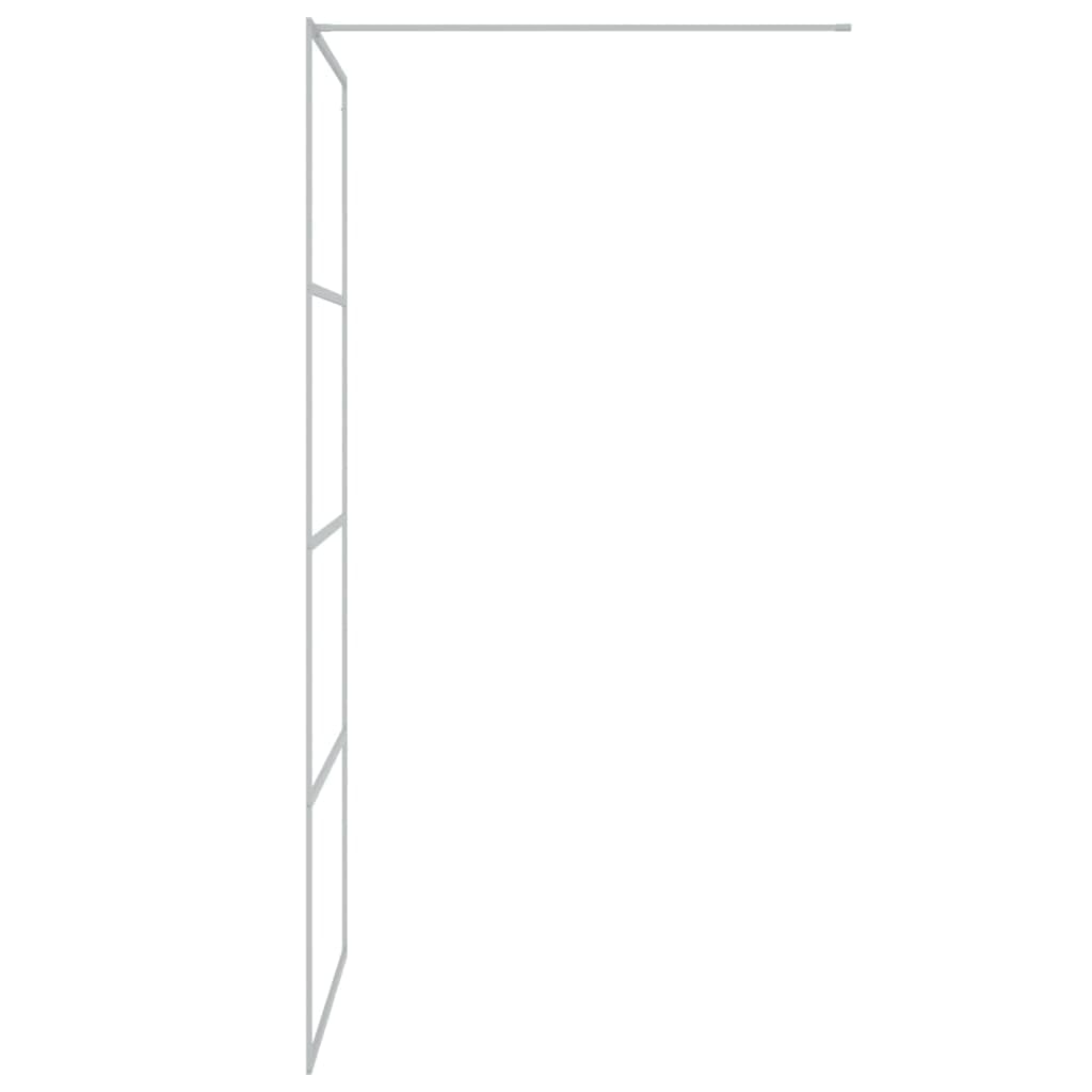 Mampara de Ducha Vidrio ESG Transparente Plateado 90x195 cm, Mampara Bañera, Mampara Baño Ducha, Cabina De Ducha, Mampara Baño