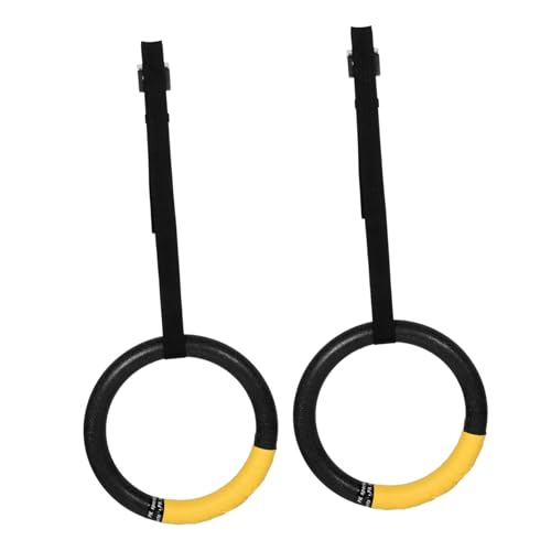 GALPADA 1 Pair Gymnastics Rings Calisthenics Rings for Pull up Bar Straps Indoor Gymnastics Bar Accessories Strength Training for Women