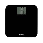 Salter 9049 BK3R Max Digital Bathroom Scale – Weighing Scales For Body Weight, Supersize LCD Display, 250kg / 39st 6 lb, Includes Carpet Feet & Battery, Step On Instant Weight Readings, Compact Design