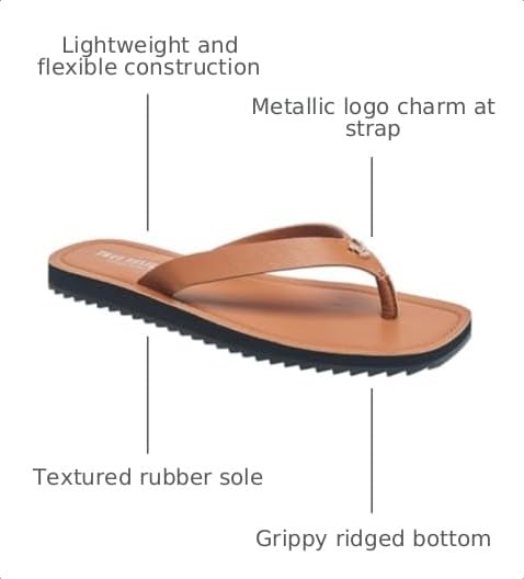 Image of True Religion Women's Flip Flop Sandals - Lightweight Rubber Sole with Iconic Logo Detail