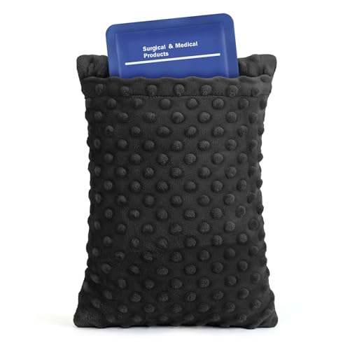 Image of okmaba Hysterectomy Recovery Pillow with Hot/Cold Pack Pocket - Abdominal Surgery Recovery Pillow for Women, C-Section & Tummy Tuck Must Haves, Post Op Support Cushion (Black)