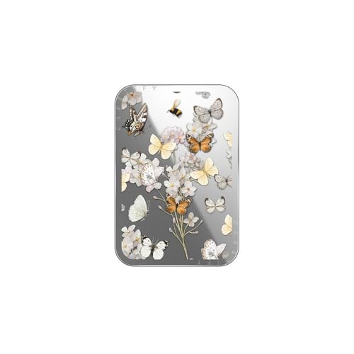 Porte-cartes compatible Magsafe CASETiFY Butterfly Sunday miroir