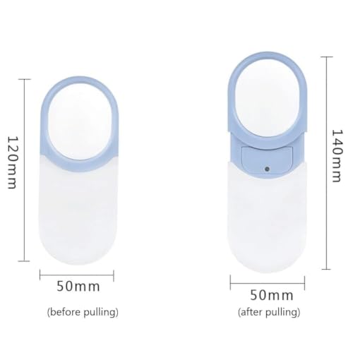 Image of FreshDcart 8X Handheld Magnifying Glass with LED Light | Large Illuminated Lighted Magnifier | Reading Glass for Books Newspapers Maps | Magnifying Glass for Kids and Seniors