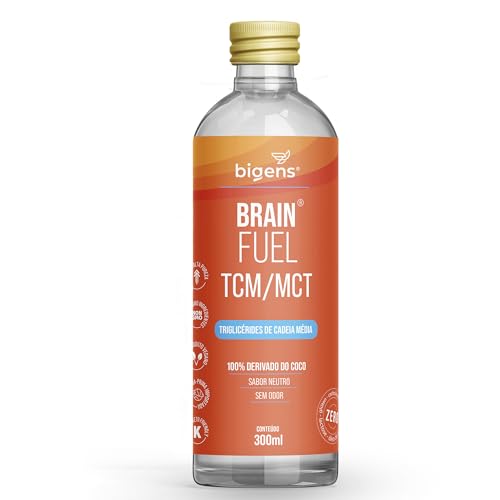 Brain Fuel TCM/MCT, 100% do Coco, Puro, Bigens, 300ml (Unidade)
