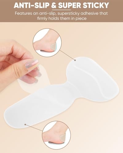 Image of Heel Cushion Inserts And Metatarsal Pads For Women, 1 Pairs Heel Grips And 1 Pairs Ball Of Foot Cushions, Silicone Shoe Pads Insoles For High Heels, Blister Prevention For Too Big Shoes