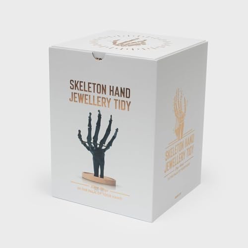 Suck UK | Skeleton Hand Ring Holder & Jewelry Stand | Earring Organizer & Necklace Holder For Gothic Decor | Halloween Decorations & Bedroom Accessories | Bracelet Holder & Jewelry Organizer | Black