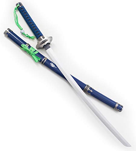 Blue Exorcist Katana Tout en Bois Lame en Bois Epee Rin Sabre Decoration + Presentoir/Repliksword