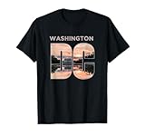 Lincoln Memorial Washington D.C. Monuments Reflecting Pool T-Shirt