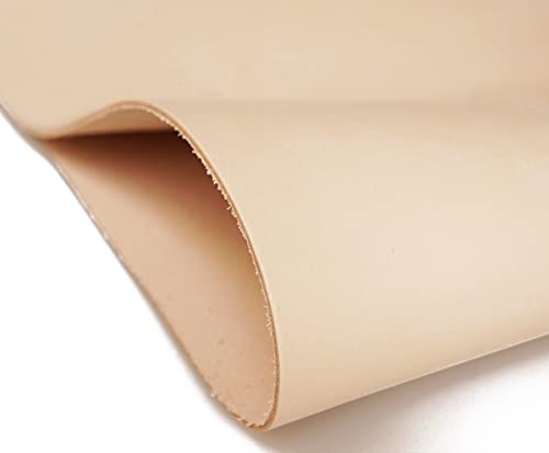 Firm Vegetable Tanned Full Grain Tooling Leather Thick Cowhide Handmade Stiff Leather Material For Craft/Tooling/Caving/Hobby Workshop (Natural-3.0Mm, 10X10Inches) #TOP4