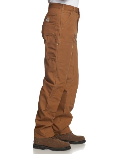 Carhartt Men's Firm Duck Double-Front Work Dungaree Pant - 32W x 32L - Carhartt Brown