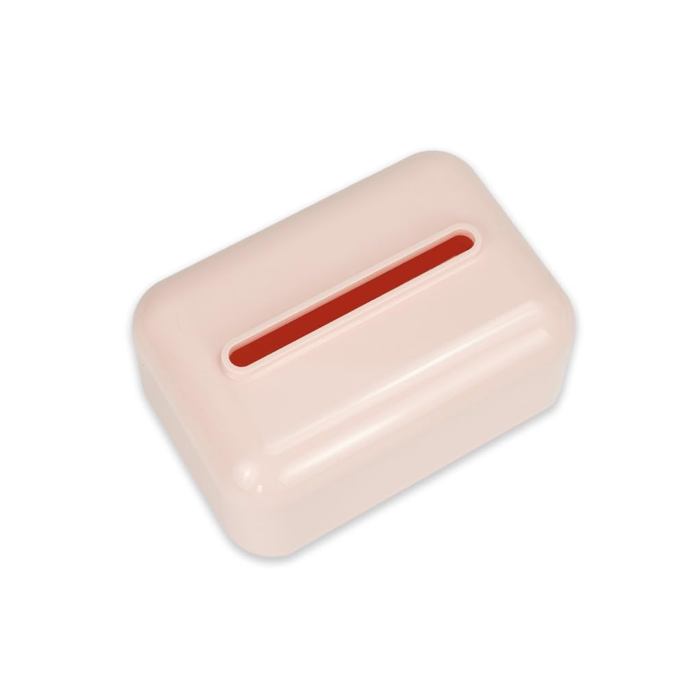 Tissue Case Paper Towel Dispenser Home Living Room Toilet Desktop Tissue Box Tissue Dispenser(Pink)