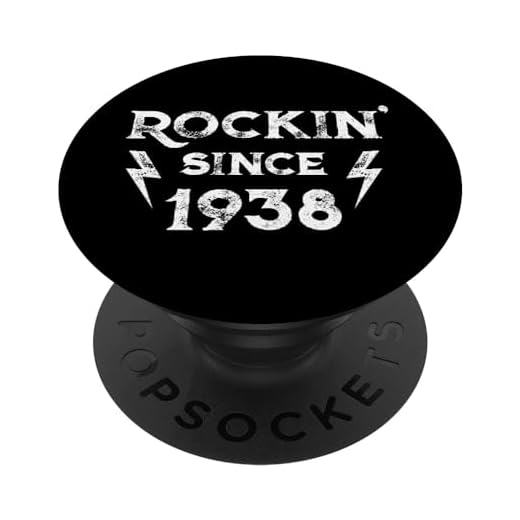 84 Años: Classic Rock 1938 84 Cumpleaños PopSockets PopGrip Intercambiable
