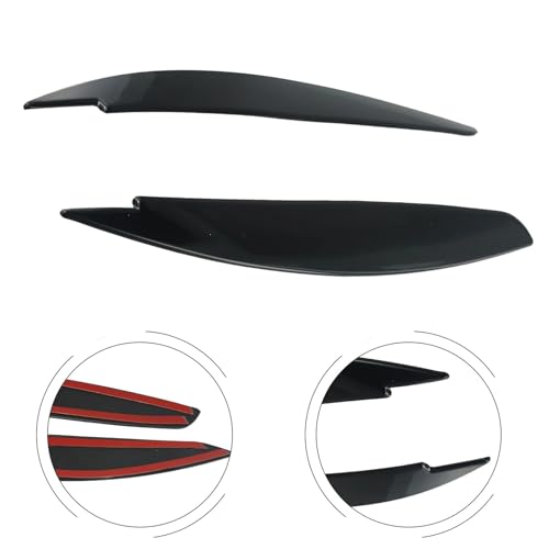 Sourcil phare pour BMW Série 1 E87 E88 E81 E82 2008-2013 paupière de phare noir