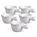 Keponbee 5er-Set Saucenschälchen Keramik Snackschale Klein Gewürzschale Snackschalen & Dipschalen Milchkännchen Mini Tappasschalen Weiß, 62ml